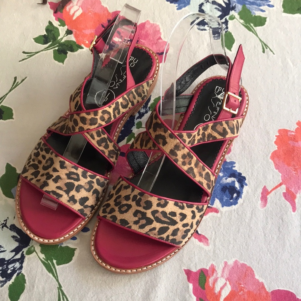 Josefina Basso leather calf hair sandal